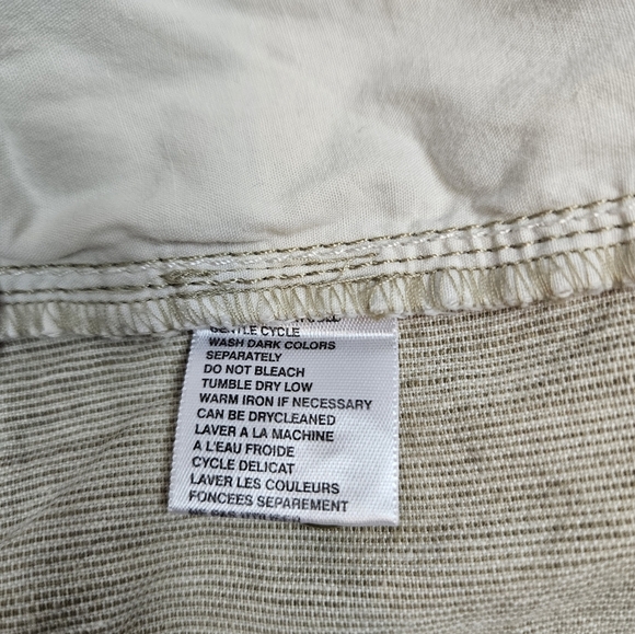 Tommy Bahama Tan Pinstripe Linen Blend Chino Shorts 10" Inseam Size 40 Men's U23 - Picture 7 of 9